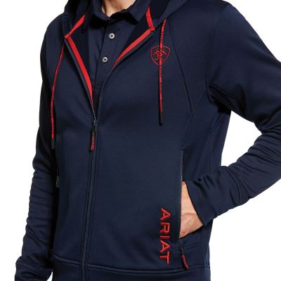 Ariat Keats - Hoodie Donkerblauw Heren - 39282-578